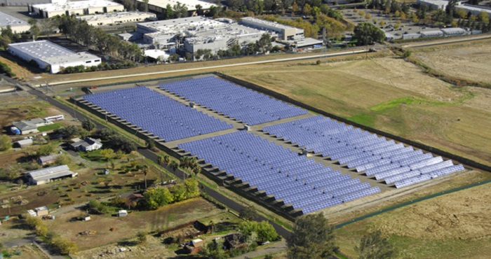 Industrial shed rooftop installation