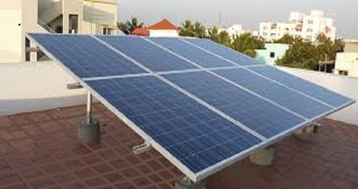 Rooftop system on a private home